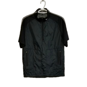 Nike Golf Black Short Sleeve Pullover Quarter Zip Label Reads Size Small